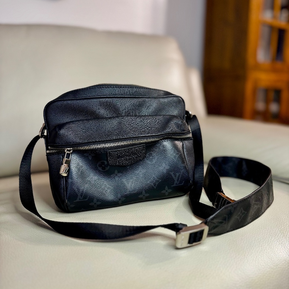 Black Monogram Crossbody Bag